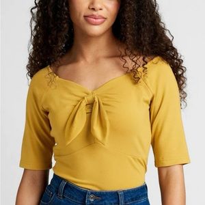 Voodoo Vixen- Centered & Serene Shirt (Mustard) NWT
